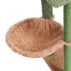 Cat Tree 41 Inches Cactus Tower with Sisal Covered Scratching Post and Cozy - Default