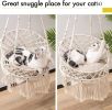 Mewoofun Cat Hammock Bed Cotton Hanging Cat Bed for Indoor Cats Sleeping Playing - WP066