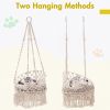 Mewoofun Cat Hammock Bed Cotton Hanging Cat Bed for Indoor Cats Sleeping Playing - WP066