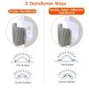 4Pcs Cat Self Groomer Soft Silicone Wall Corner Scratcher Pet Grooming Hair Brush Comb Massage Tool Kitten Indoor Long Short Fur - Grey