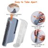 4Pcs Cat Self Groomer Soft Silicone Wall Corner Scratcher Pet Grooming Hair Brush Comb Massage Tool Kitten Indoor Long Short Fur - Grey