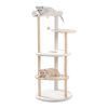 (Do Not Sell on Amazon) Multi-Level Cat Tree Modern Cat Tower Wooden Activity Center with Scratching Posts Beige - Beige