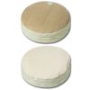 Touchcat 'Claw-ver Nest' Rounded Scratching Cat Bed w/ Teaser Toy - Khaki