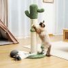 Large Cactus Cat Scratching Post with Natural Sisal Ropes, Scratcher for Cats - Default