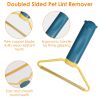 3Pcs Portable Lint Remover Reusable Double Sided Fabric Clothes Shaver Carpet Fuzz Carpet Scraper for Sweater Couch Mat - Multi-color