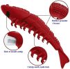 Lobster Shape Cat Toothbrush Interactive Chewing Catnip Toy Dental Care for Kitten Teeth Cleaning Leaky Food Device Natural Rubber Bite Resistance - r