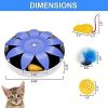 FluffyDream Automatic Electric Magnetic Spinning Cat Toys, Interactive, Rotation - Default