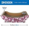 ScratchMe Cat Scratching Post Lounge Bed , Boat Shape Scratcher Cardboard, - Default