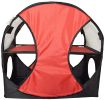 Pet Life Kitty-Play Obstacle Travel Collapsible Soft Folding Pet Cat House - Red, Black