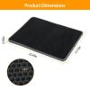 Cat Litter Mat EVA Honeycomb Double Layer Kitty Litter Trapping Carpet Urine-proof Scatter Rug Pad - Black