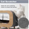 Mewoofun Wood Indoor Cat Shelter Furniture Large Cat House Cat Condo TV Cat Bed - QM011