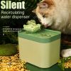 1.5L Auto Cat Water Fountain Filter USB Electric Mute Cat Drinker Bowl Recirculate Filtring Drinker Dog Pet Drinking Dispenser - USB Green Anti-dry -