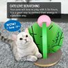 Cat Condo Scratcher Post Cardboard, Cactus shape Cat Scratching Board, 15x15x19.29 inch - as Pic
