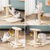 MewooFun Tree Scratching Tower 14'' 2-Layer Cat Tree Sisal Cotton Cat Toys Gifts - WP040