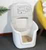 Top Entry Cat Litter Box with Perforated Cover and Scoop, New Cat Litter Drawer Cat Toilet Fully Secured Litter Box, Cats Jump in Entry Dome - gray