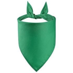 Pet Cotton Pinafore Triangular Binder (Option: Green-S)