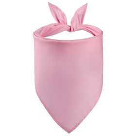 Pet Cotton Pinafore Triangular Binder (Option: Pink-S)