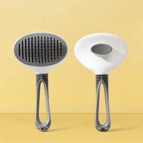 Pet Hair Removal Comb Design (Option: Grey-Coarse needle comb-19x10cm)