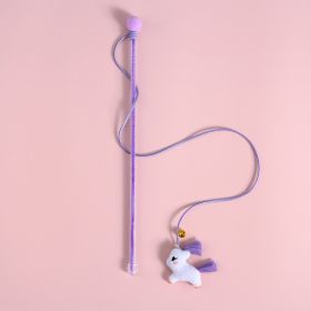 Cartoon Plush Bell Cat Teaser Interactive Sound Toy (Option: Unicorn)