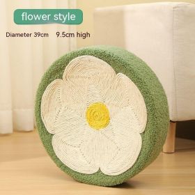Cat Scratch Board Integrated Disdain Sisal (Option: Flower Style)