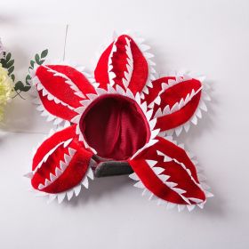 Cat Funny Cannibal Flower Headgear (Option: Cannibal flower headgear-S)