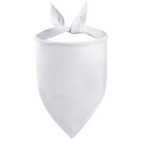 Pet Cotton Pinafore Triangular Binder (Option: White-S)