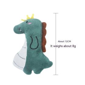 Pet Plush Toy Bite-resistant Cat Toy With Catnip (Option: Dinosaur-12CM)