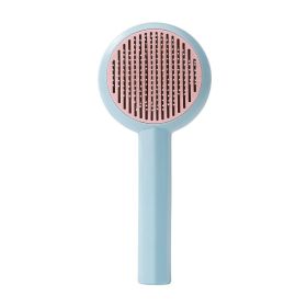 Pet Comb Cat Stainless Steel (Option: Blue-OPP bagged)