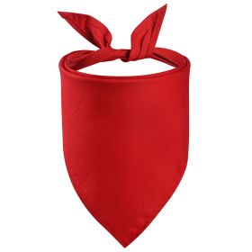 Pet Cotton Pinafore Triangular Binder (Option: Red-S)